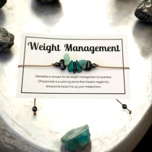 Natural Crystal Beaded Adjustable Bracelet‎ Weight Management Bracelet